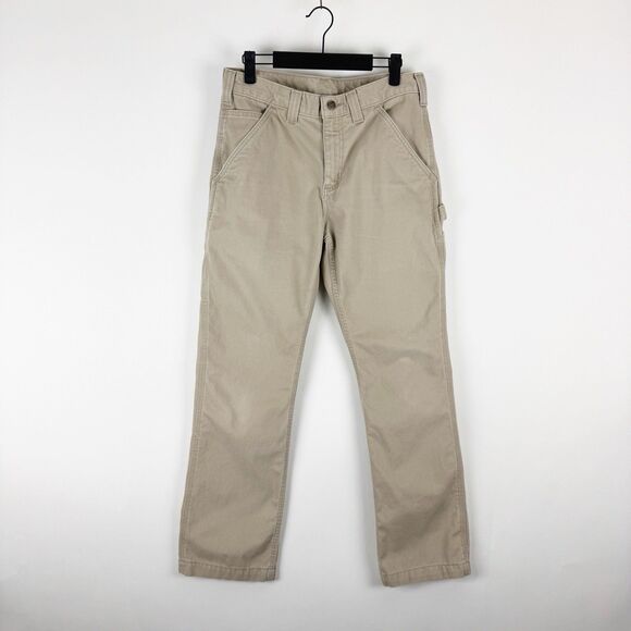 Carhartt B324 FDK Pants Men's Work Relaxed Fit Tan Utility Carpenter - Picture 1 of 16